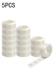 100/300/500 件透明可拆卸双面气球胶带（每卷 100 条）DIY 适用于剪贴簿工艺日记装饰、家庭婚礼生日节日派对气球装饰 - 透明 - 查看 10