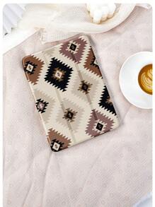 1pc Rhombic Pattern Flat Protective Case, Compatible With IPad 10.2 Inch, IPad Pro 11 2021/2020/10th Gen, IPad Mini 4/5/6, Galaxy Tab A8 10.5 Inch 2022, Matepad 10.4/Tab, With Pencil Slot, Anti-Drop, Tablet Stand Cover