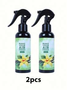 1 peça/2 peças, 150ml/5,07oz, Spray de Aromaterapia com Extrato Vegetal, Purificador de Ar Forte para Roupas, Casa e Carro, Difusor de Aroma, Emissão Natural para Remover Odores, Tornar o Ar Fresco, Acalmar Emoções, Criar uma Atmosfera Romântica, Baunilha, Chiclete, Cereja, Morango, Jasmim, Limão, Gelo Preto, Carro Novo, Colônia, Adequado para Decoração Doméstica, Carros, Salas de Estar, Quartos, Banheiros, Salas de Estudo, Presentes de Aniversário e Formatura, Portátil