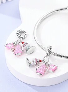 STYFNE 1 Stück sortierte Dessert-Themen Anhänger - Kaffee, Getränk, Katze, Teetasse, Donut, Pommes, Pizza, Kuchen, handgefertigter DIY-Anhänger für Schmuckherstellung, tägliches Geschenk für Freundin, beste Freundin