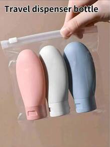 3pcs Anti-Leakage Travel Bottles Set For Shampoo, Lotion And Toiletries, Travel Accessories For Dorm & School, Travel Containers - Multicolor - View 6