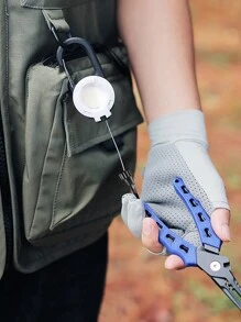 1pc 创意新款时尚可爱小背包伸缩钢丝绳夹，多功能防丢腕带易拉背扣，背包钥匙扣，户外登山露营战术易夹伸缩钢丝，适用于户外徒步、滑雪、露营、探险、旅行、极限挑战、骑行、背包钥匙扣、汽车钥匙扣、钓鱼配件，适合老师礼物、情人节礼物、纪念礼物 - 彩色 - 查看 8