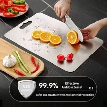 High-Quality 316 Stainless Steel Cutting Board - Rust-Resistant, Durable, Easy To Clean, Essential Kitchen Cutting Board