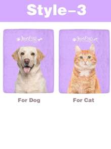 定制宠物照片毯，定制狗狗/小猫名字毯，个性化宠物脸毯，带照片和名字的狗狗毯，猫咪照片印花毯，送给狗爸狗妈的礼物。个性化狗狗脸毯，带狗爪/鱼骨图案，宠物生日礼物，宠物回家礼物。装饰性、雕刻时尚、潮流、多彩、复古、可爱、简约、萌宠定制、独特、个性化宠物周年纪念礼物、生日礼物、宠物用品、2025万圣节配饰、印有宠物名字的个性化宠物毯