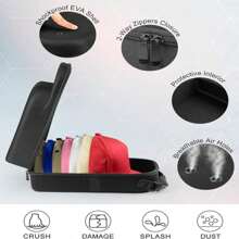 Bolsa De Transporte De Gran Capacidad Para Gorras De Béisbol - Negro - Ver 7