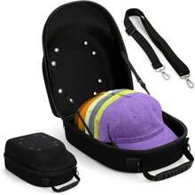 Bolsa De Transporte De Gran Capacidad Para Gorras De Béisbol - Negro - Ver 2