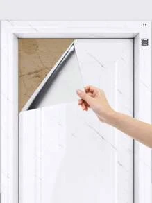 1 Roll Thick Glossy Marble Door Stickers - Bedroom Moisture, Stain And High Temperature Wallpaper, Simple Home Decor Wallpaper For Living Room, Kitchen, Bedroom And Bathroom - Multicolor - View 7