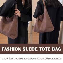 Monedero para mujer Bolsos tipo hobo Bolso holgado Bolso Bolso marrón para viajes Compras Trabajo - café - Ver 8