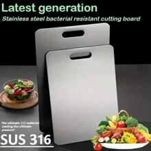 High-Quality 316 Stainless Steel Cutting Board - Rust-Resistant, Durable, Easy To Clean, Essential Kitchen Cutting Board