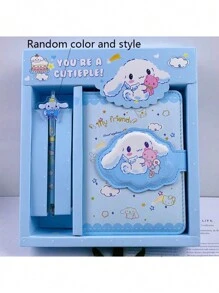 Sanrio Planner Set, Hello Kitty Colorful Cartoon Notebook, Kuromi Cute Planner Box Set, My Melody Multi-Function Neutral Pen Diary, Cinnamoroll Student Birthday Gift Box,School Supplies,Back To School