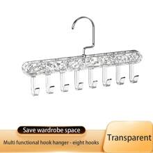 1 件带子衣架，多功能内衣背心收纳，塑料透明挂钩，晾衣架，春季，简约，夏季上衣 - 彩色 - 查看 14