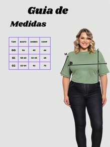 Plus Size T-Shirts - màu xanh lá - Xem 7