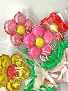 10 个/包随机颜色心形气球花束装饰适用于母亲节、婚礼、告白日、单身派对、新年、生日派对 - 彩色 - 查看 4