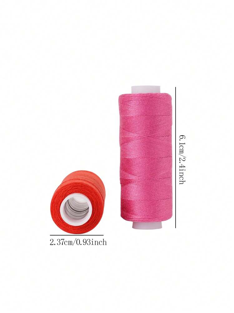 30pcs Sewing Thread Spools In Various Colors For Embroidery, Sewing, And Apparel, Suitable For Sewing Hobbyists And Beginners. - Multicolor - View 2