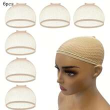 liangyuan Gorro de malla para peluca, tonos de piel y gorro de malla negra, gorro de red cerrada universal para mujeres y hombres, gorro trenzado con forro, antideslizante y transpirable, calcetines de nylon, gorros para pelucas para elaboración y cuidado de pelucas, Halloween, disfraces