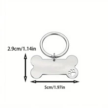 1pc Personalized Pet Tags - Stainless Steel Medal With Engraved Pet Name And Contact Details, Personalized Dog Tags And Cat Tags For Kitten And Puppy Accessories, Gift For Pet Lovers, Durable - Multicolor - View 4