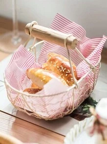 10/50张厨房食品用纸防油纸三明治纸汉堡纸防油食品纸垫汉堡纸烘焙纸 - 彩色 - 查看 2