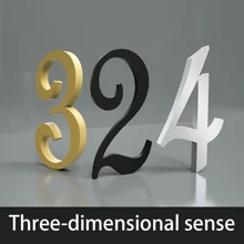 10cm(0-9)Acrylic Mailbox Number, Office Door Number Sticker, Enhanced 3D Effect Signage - Multicolor - View 7