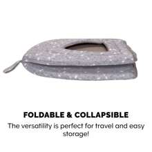 Cat Bed Cave For Indoor Cats & Small Dogs, Washable & Foldable W/ Removable Cushion Print Pet Tent - Gray , Small - Grey - View 2