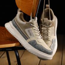 GUYISA 男士软质安全鞋，带钢制封闭式鞋头，防刺穿，休闲风格，适合所有季节，时尚且深受建筑和工业工人的欢迎 - 卡其色 - 查看 10