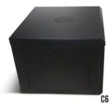 6U 450mm Deep Wall Mounted 19 Inch Black Storage Rack For Home Office Server Room Computer Equipment With Glass Door Removable Side Panels Front Rear Lockable - Black1 - View 6
