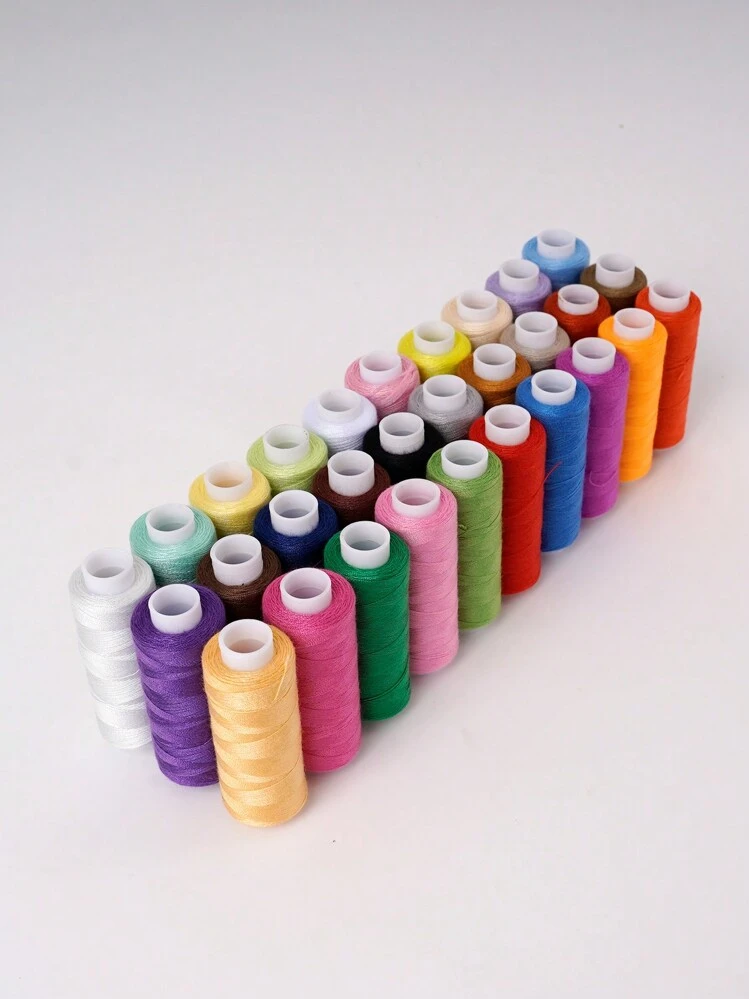30pcs Sewing Thread Spools In Various Colors For Embroidery, Sewing, And Apparel, Suitable For Sewing Hobbyists And Beginners. - Multicolor - View 5