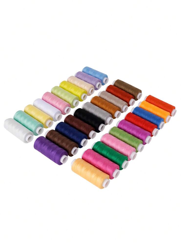 30pcs Sewing Thread Spools In Various Colors For Embroidery, Sewing, And Apparel, Suitable For Sewing Hobbyists And Beginners. - Multicolor - View 4