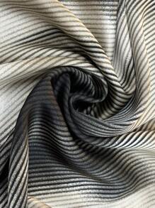 Women Loose High Waist Printed Casual Pants, Draping Design, Versatile - Coffee Brown - View 5