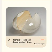 Une boîte à mouchoirs en art magnétique créative, boîte à papier de table de salon haut de gamme simple en forme de goutte d'eau, support à mouchoirs circulaire magnétique pour personnes âgées, pièces de décoration élégantes pour la maison, rangement pour mouchoirs en forme de goutte d'eau, décoration de salle de bain, organisateur de salle de bain pour l'été