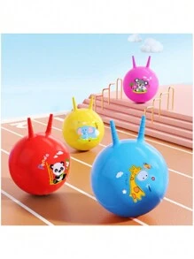 1 Piece 45cm Inflatable Bouncing Ball, Indoor Sports, Explosion-Proof, Good Quality - Blue - View 2