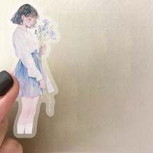 50 pezzi Adesivi decorativi in PET con graffiti e ragazze di tendenza, adatti per decorare diari, custodie per telefoni, tablet e tavoli, resistenti all'acqua, idea regalo