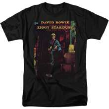 Ziggy Stardust Rock Album T Shirt - Black - View 1