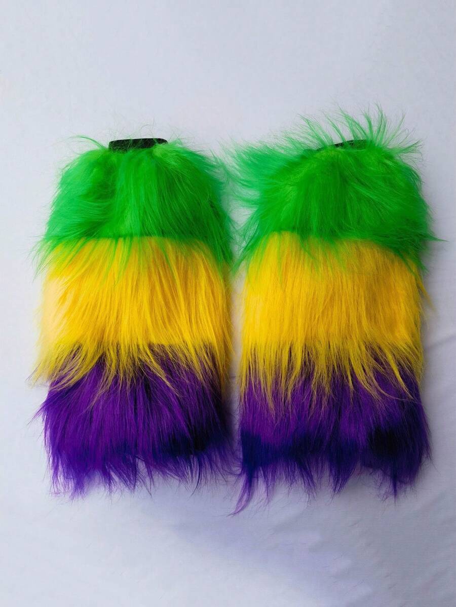 1 Pair Color Long Hair Highly Attractive Level High Sense Atmosphere All Wear Socks Halloween - Color - View 1