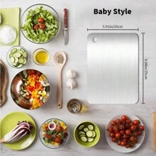 High-Quality 316 Stainless Steel Cutting Board - Rust-Resistant, Durable, Easy To Clean, Essential Kitchen Cutting Board