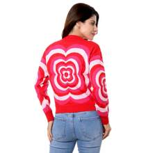 Suéter Casual Para Dama - Rojo - Ver 3