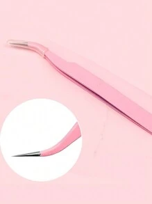 Waloshow 10pcs Eyelash Tweezers For Women,Stainless Steel Tweezers Set Curved Tweezers Precision Lash Tweezers For Eyelash Extensions Pointed Tweezers For Crafts Rhinestone Picker Tool
