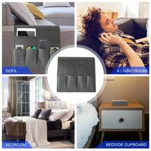 Household Armchair Caddy Felt Couch Recliner Armrest Organizer For Magazine Tablet Cell Phone Remote Control Hanging Storage Bag