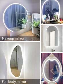 1m/2m/3m/4m/5m USB Flexible LED Neon Decorative Light Strip, Dimmable Atmosphere Lamp For Live Streaming, Makeup Mirror, Bathroom, Touch Switch - White - View 5