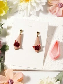 Lange geometrie vierkante klei snijders, polymeer klei snijder voor het maken van oorbellen zachte aardewerk oorbellen DIY oorbellen sieraden hangers klei gereedschap