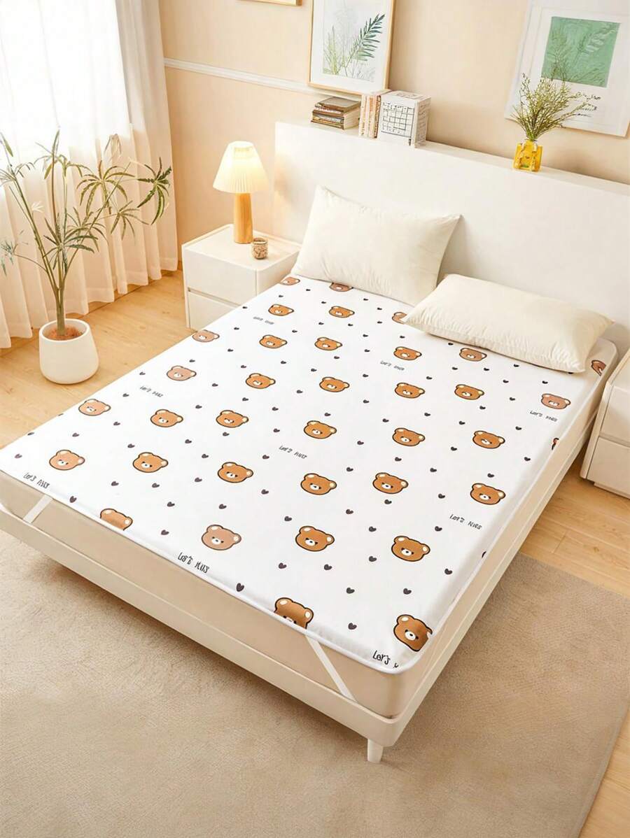 1pc Cartoon Car Pattern 100% Anti-Seepage, Soft And Comfortable Children's Bed Sheets For All Seasons, Dormitories And Children's Rooms - View 1