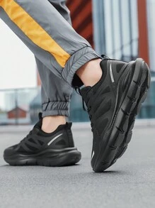 Men's Fashion Casual Versatile Sports Shoes, Comfortable Running Shoes With Cross-Training Function, Outdoor Trail Sneakers, Lace-Up Low-Top Design