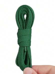 New Colorful Polyester Flat Shoelaces, Solid Color Laces For Canvas Shoes, Sneakers