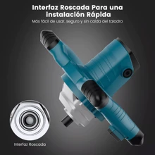 Eléctrica Mezcladora De Cemento Pintura Velocidad Ajustable - Tipo de Enchufe A USA (110-127V) - Ver 6