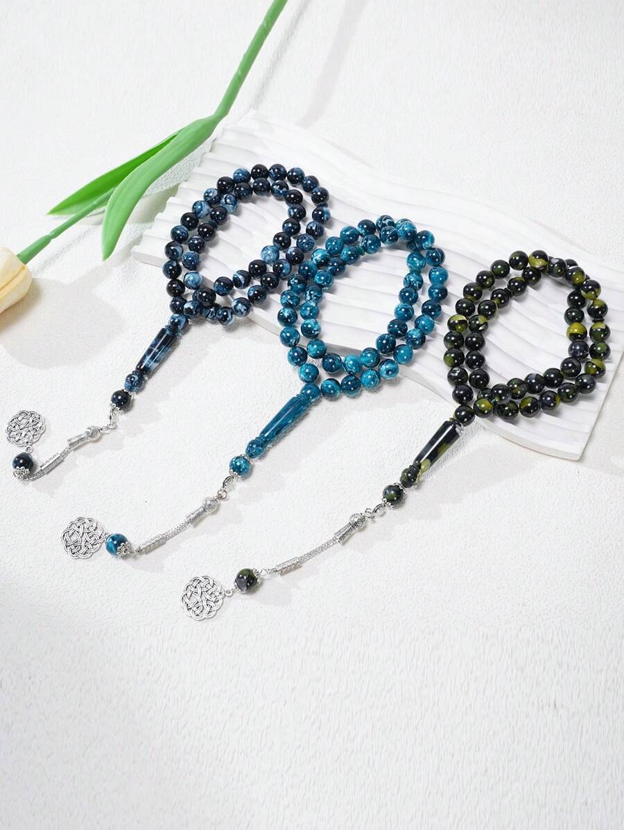 45pcs 10mm /Arabic Prayer Beads Tasbih Beaded Bracelets - Multicolor - View 1