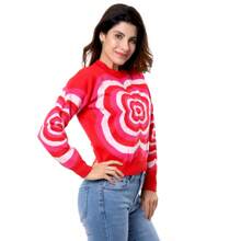 Suéter Casual Para Dama - Rojo - Ver 2