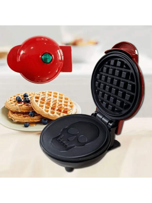 Mini Wafflera En Forma De Craneo Calavera
