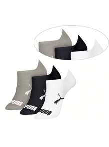 Puma Kit 3 Pairs Of Pum@ Socks, Sports Shoes, Running, Gym - Màu Xám nhạt - Xem 5