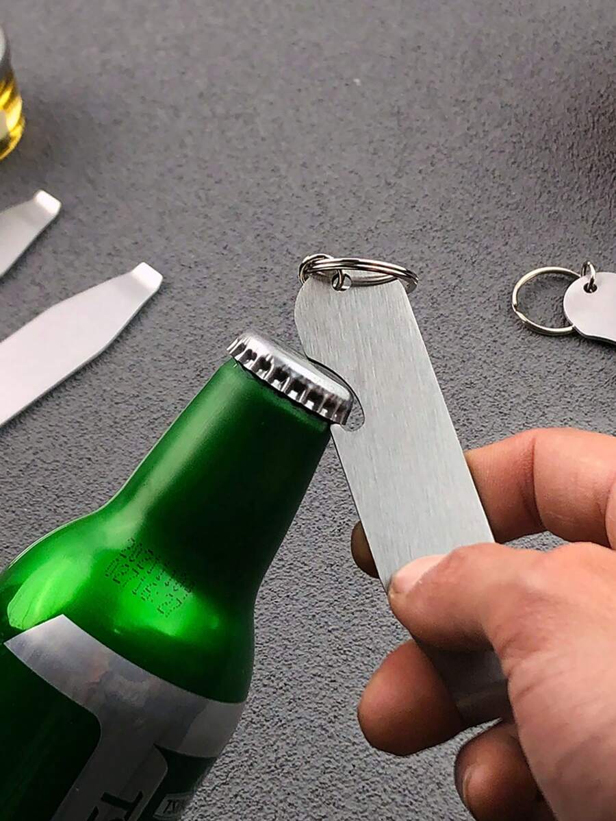 不锈钢多功能开瓶器，适用于啤酒瓶，油漆罐，奶粉罐等。 - 彩色 - 查看 1