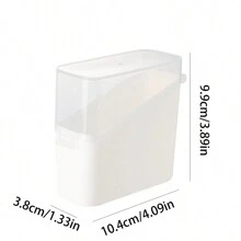 1pc Flip Cheese Storage Box, Refrigerator Cheese Saver Container, Desktop Tea Bag Organizer Box With Lid, Kitchen Accessories - Multicolor - View 2