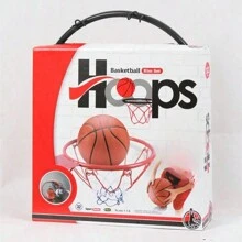 Zusammenklappbarer, tragbarer Basketballkorb, 32, 39, 45 cm, Basketballkorb aus Eisen, Wand-Basketballkorb-Set, Basketball-Sportmethode – Neujahrsgeschenk – Geburtstagsgeschenk – Weihnachtsgeschenk, Basketballkorb-Schießen, Basketballkorb mit blauem Rahmen, Basketballkorb für den Außenbereich, Innenbereich